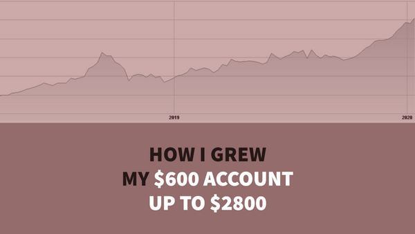 How I grew my $600 account up to $2800